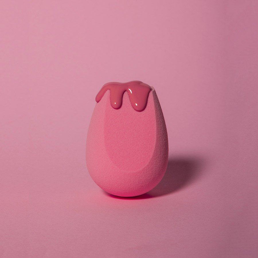 Punch Pink Makeup Sponge - Foundation Blender